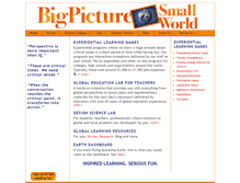 Tablet Screenshot of bigpicturesmallworld.com